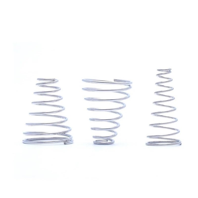 Cilky 20pcs 304 Stainless Steel Taper Spring, Conical Cone Compression Spring, Tower Pressure Spring Wire Dia 0.3-0.8mm Height5~30mm ( Size : 0.5x3-7x8.5mm ) - Image 4